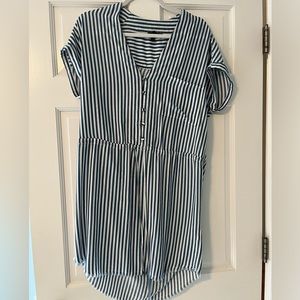 Paige Raw Hem Striped Dress